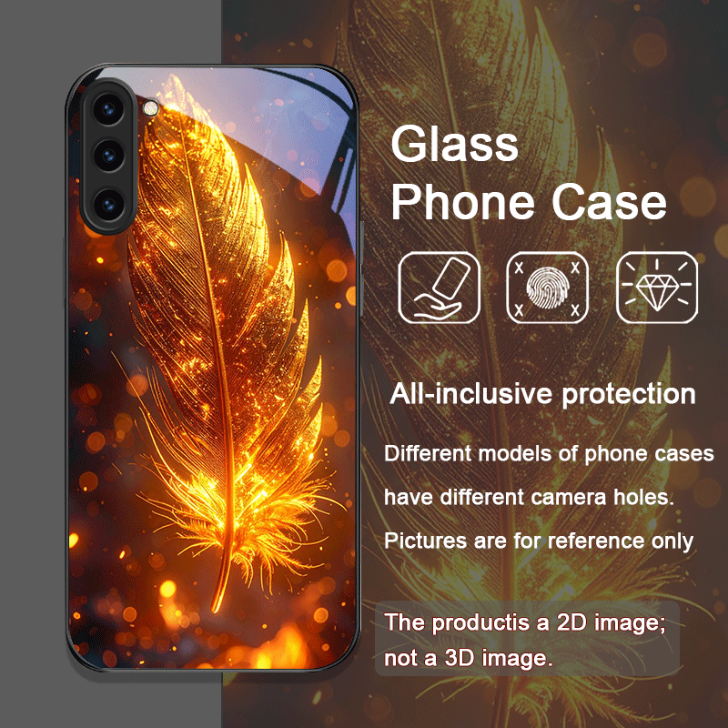 美的フェニックス火炎羽模様強化ガラス製スマホケース Sams - Samsung Galaxy S25 のレビューと価格