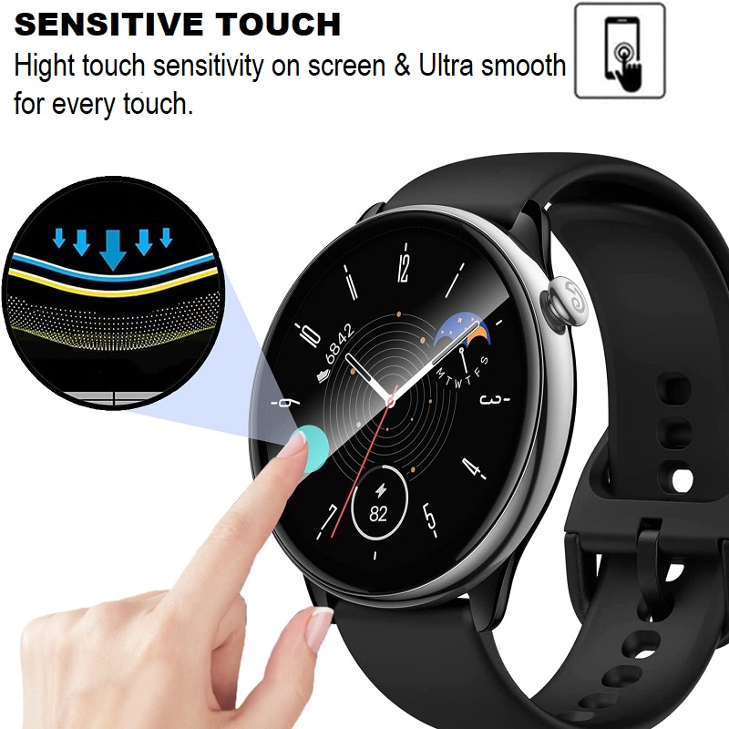 Amazfit Gtr mini用の3D曲面スクリーンプロテ - Curved Edge Screen のレビューと価格