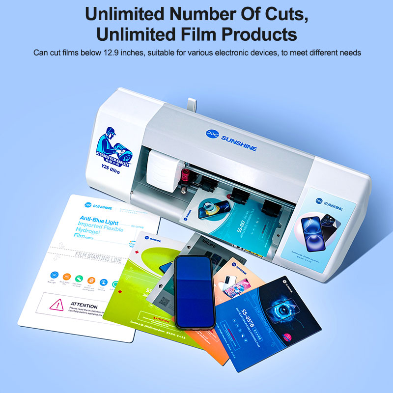 SUNSHINE Y25 超無制限回スマートクラウドフィルム - Screen Protector Cutter のレビューと価格
